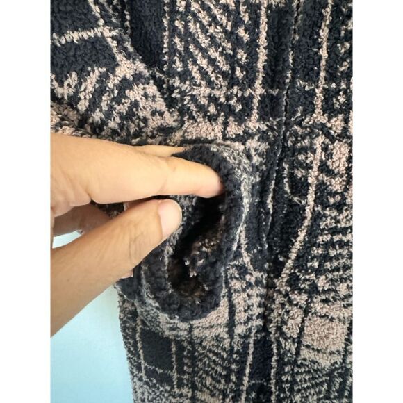 Skims Cozy Knit onesie Jumpsuit in plaid M - Picture 11 of 13